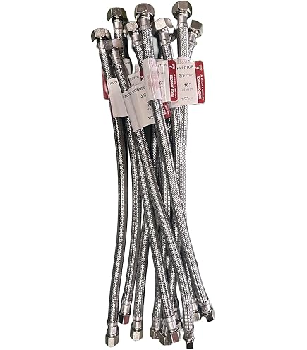 3/8-in COMP X 7/8-in BC X 12-in Braided Stainless Steel Toilet Supply Line - View #4