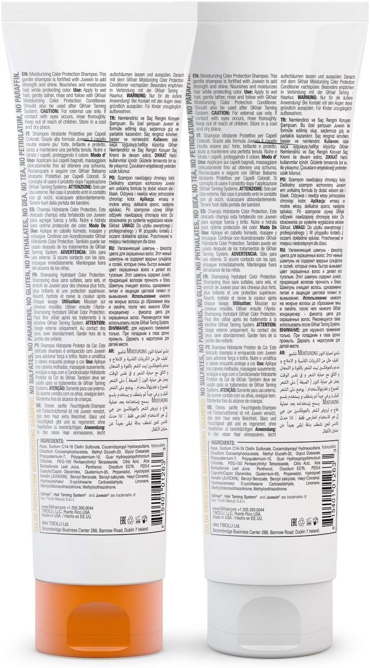 Sulphate Free Moisturizing Shampoo and Conditioner Duo for Colour Protection and Keratin Treatment By GK HAIR Nourishes Cleansing Dry to Normal Paraben-Free Aftercare Men and Women - Image 3