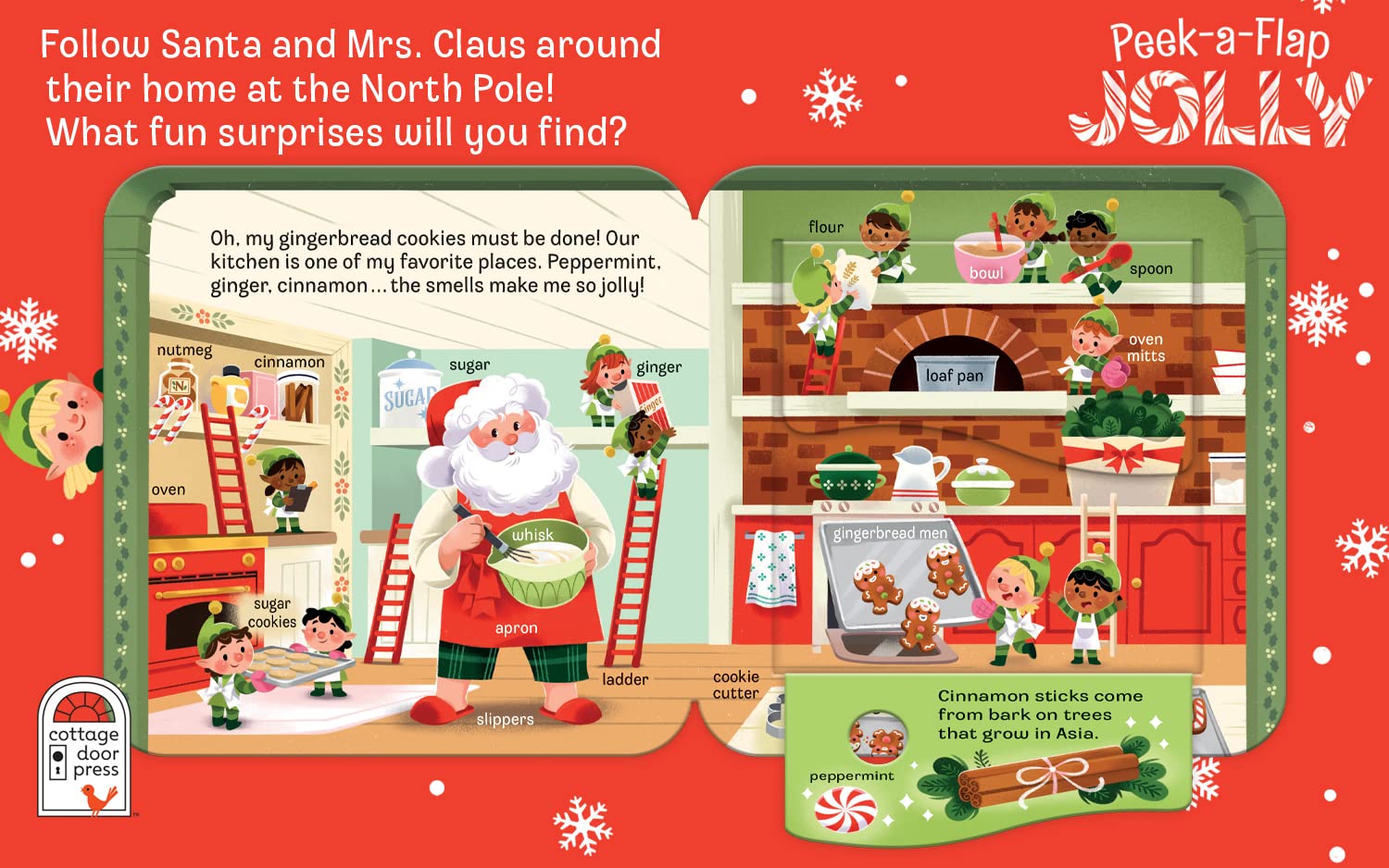Peek-a-Flap Jolly, Christmas Lift-a-Flap Board Book for Little Santa Lovers and More; Ages 1-5 Peek-a-Flap Jolly, Christmas Lift-a-Flap Board Book for Little Santa Lovers and More; Ages 1-5 Board book