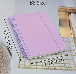 Large Spiral Notebook With Bandage, 2 Pcs 10.2 Inch