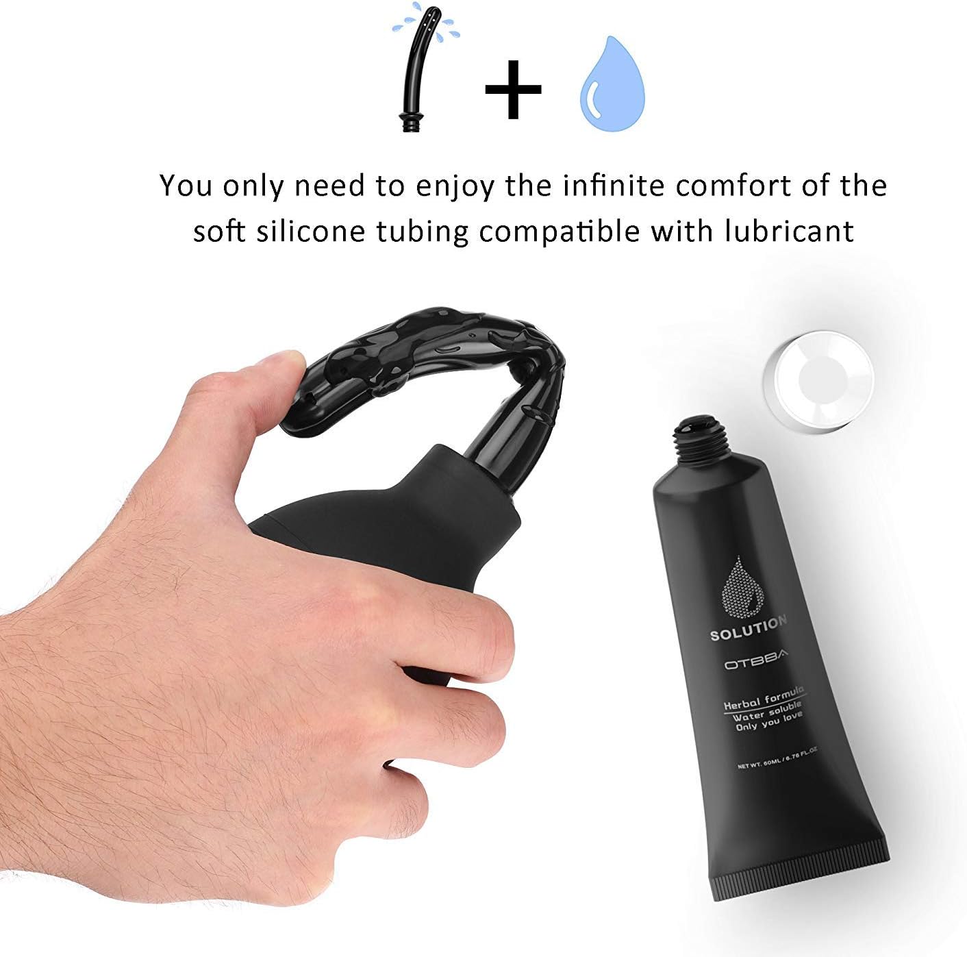 OTBBA Enema kit with Lubricant - Douche for Men Certificate Medical Douche Bulb for Women Comfortable Anal Douche Enema Bulb 10 Ounce: Health & Personal Care