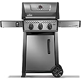Napoleon Freestyle 365 Propane Gas BBQ Grill - F365DPGT - Barbecue Gas Cart, With 3 Burners, Folding Side Shelves, Instant Fa