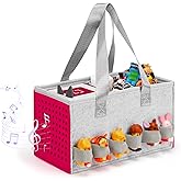 Aukoala Carrying Case for Toniebox Travel Bag for Tonies Starter Set & Audio Player Felt Cloth Portable Bags for Toniebox 2 Kids Travel Toy Organizer Tote Bags Handbag