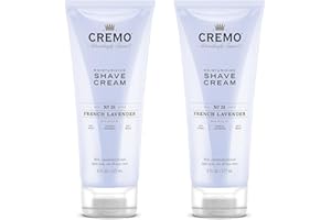 Cremo French Lavender Moisturizing Shave Cream, Astonishingly Superior Shaving Cream For Women, Fights Nicks, Cuts and Razor Burn, 6 Fl Oz (2 Pack)