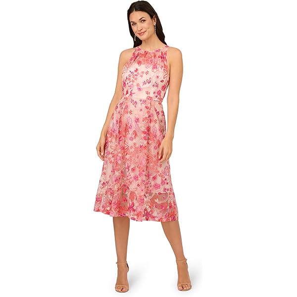 Amazon.com: Adrianna Papell Women's Tonal Lace Short Dress
