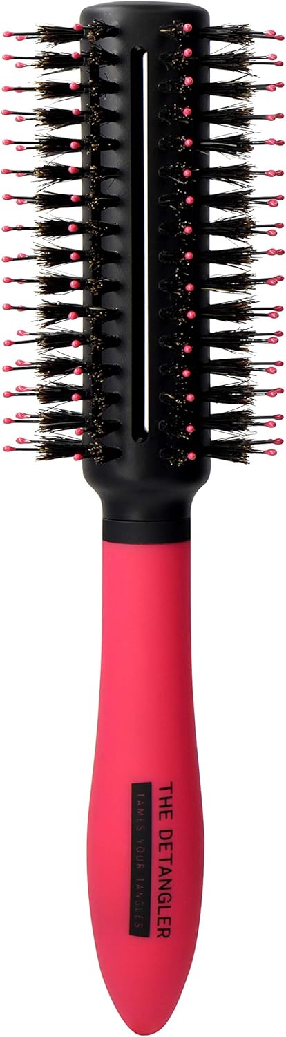 The Detangler Blow Dry Vented Round Grooming Hair Brush with Reinforced Bristle, Melon