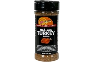 Dizzy Pig Mad Max Turkey Seasoning Rub (8oz Shaker) - Seasons 30+lbs of Food - Hand Made in the USA - MSG Free, Gluten Free