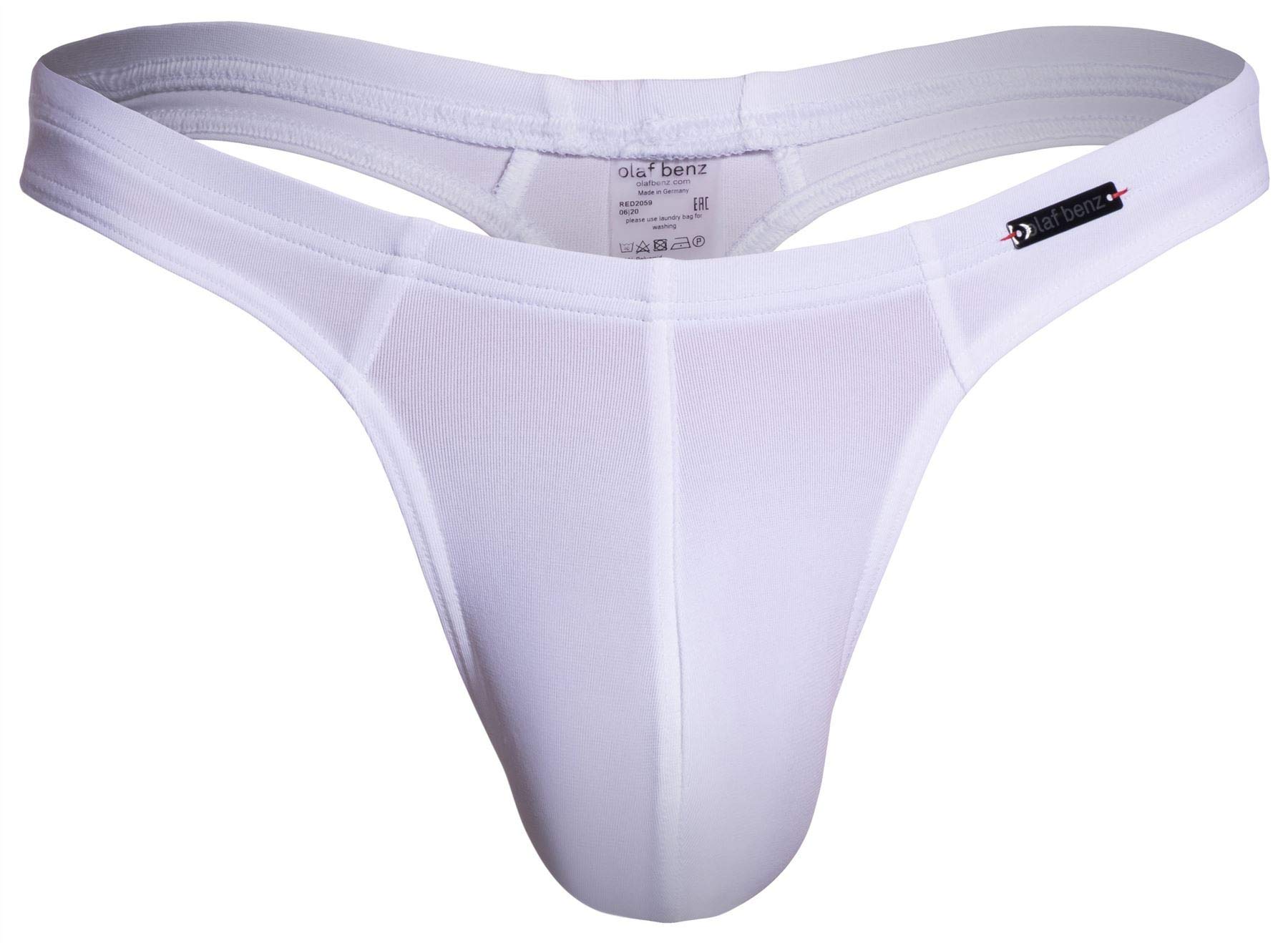 Olaf Benz Men's mini ring underwear, White, S