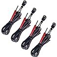 Premium Replacement TENS Lead Wires, Compatible with Most TENS and EMS Units 45" Long (Pack of 4)