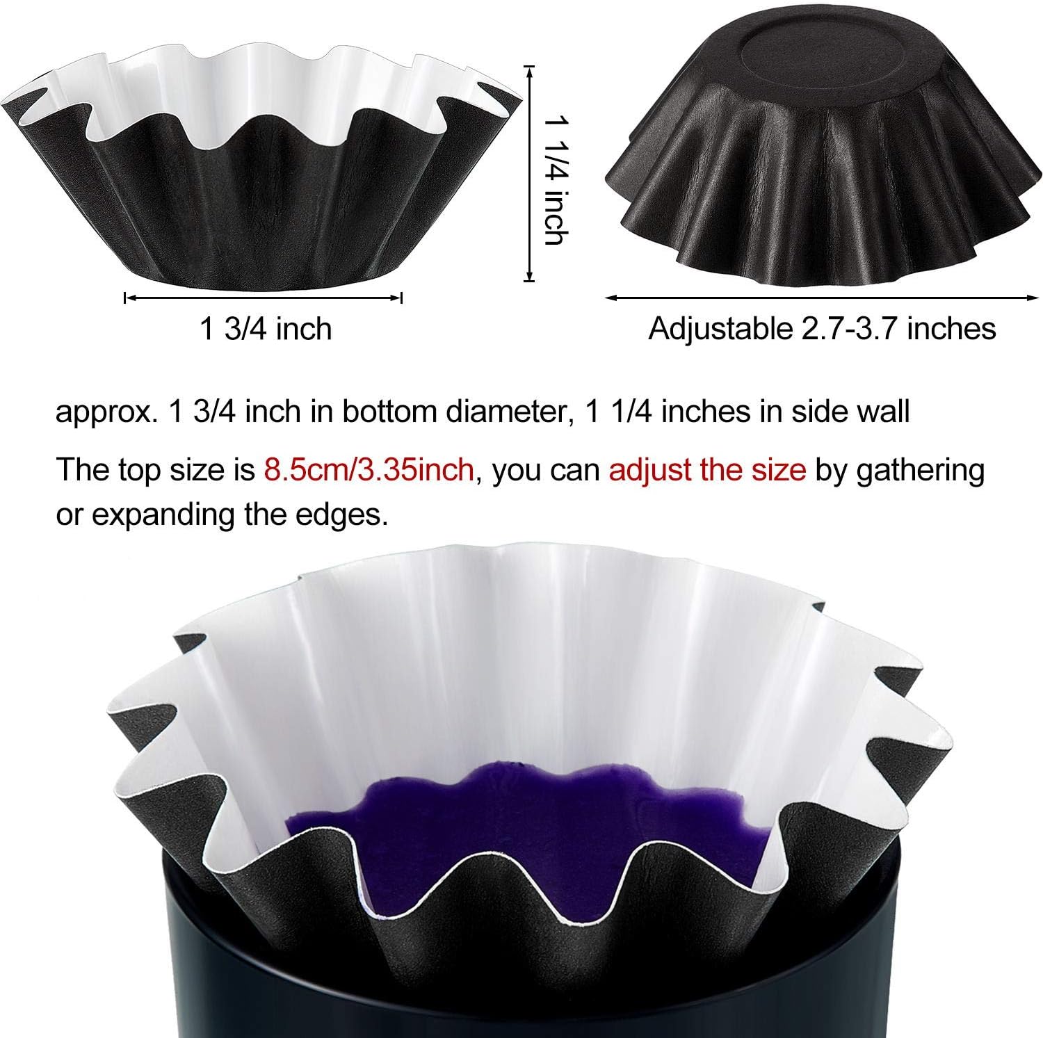 BOAO Reusable Wax Melt Liners - Electric Pluggable Wax Melter & Warmer with 25 Black Liners for Scented Wax - Image 3