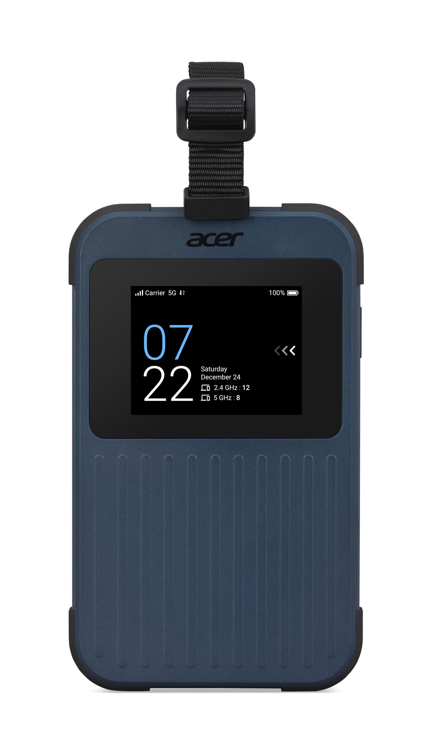 Acer Connect Enduro M3 Router 5G, Mobile Hotspot, Router WiFi 6 Dual Band, Octa Core 2.4 Ghz, Display 2.4" Touch, Nanosim, Support Sim et Vsim, 20 Gb De Données Internationales Inclus Simo