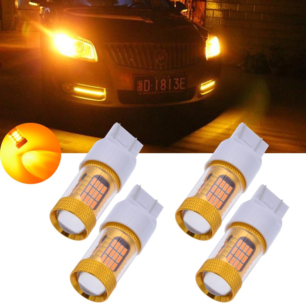 Amazon.com: TUINCYN 1000 Lumens 7443 7443NA Led Brake Light Bulb ...