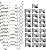 HONGCI 50pcs Stainless Steel Greenhouse Window Clips 25 Wire 25 Z Clips