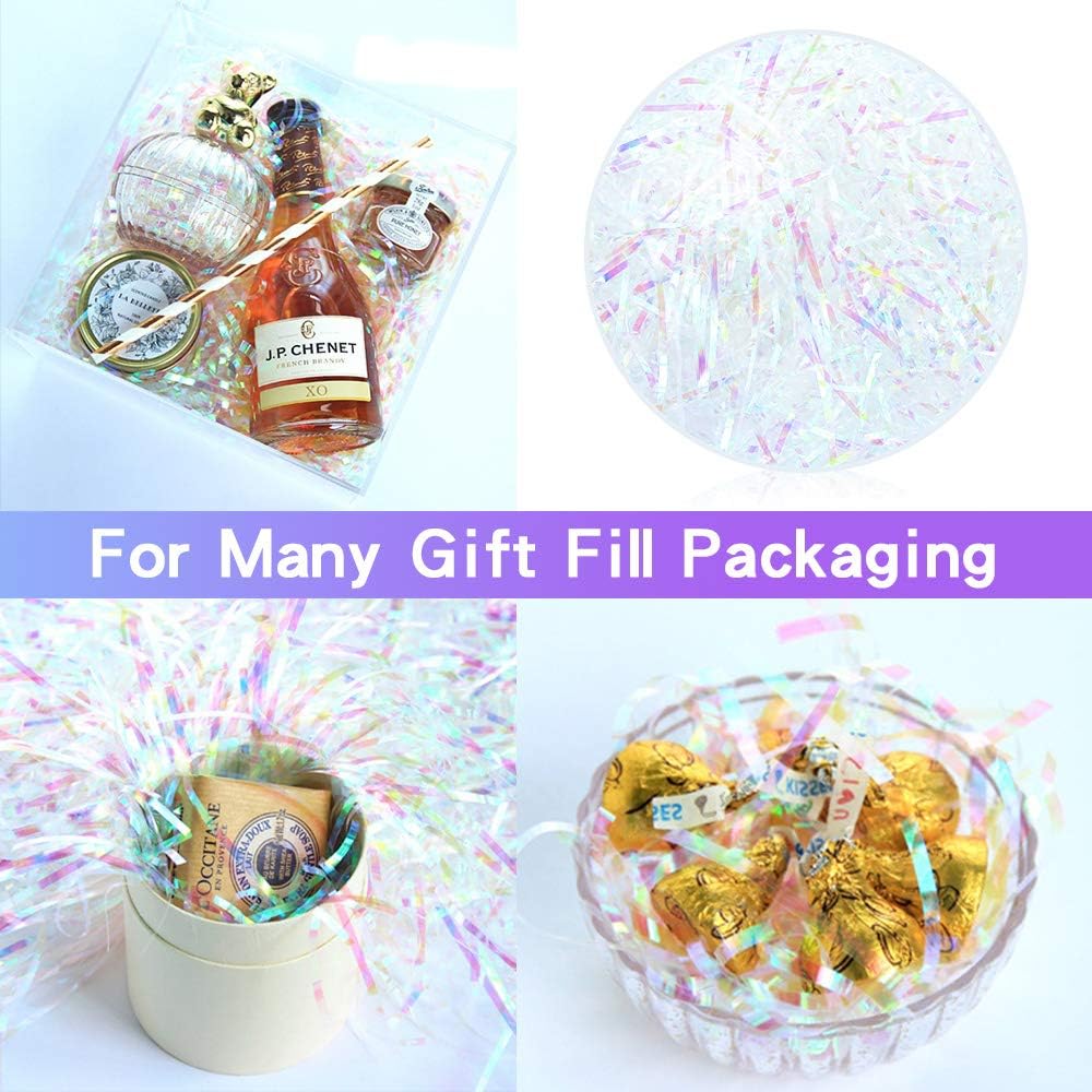 108g Shredded Tissue Paper, Iridescent Hamper Shred Gift Fill Packaging