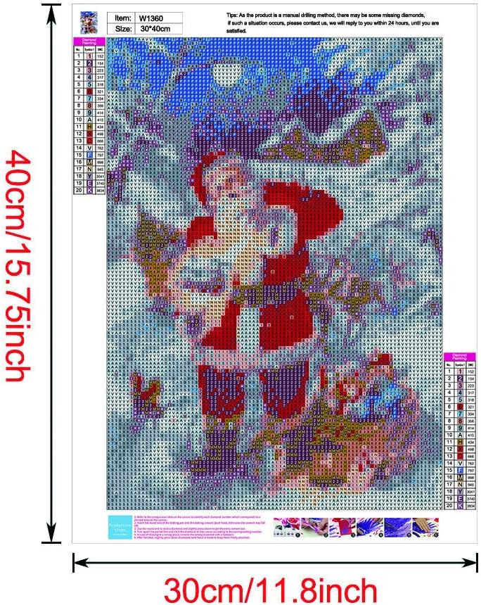 5D Diamond Painting Kits, Santa Claus Gift WOWDECOR Full Drill DIY Diamond Art Cross Stitch Paint by Numbers - Image 4