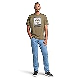 Timberland Men's Stack Logo Colored Short Sleeve