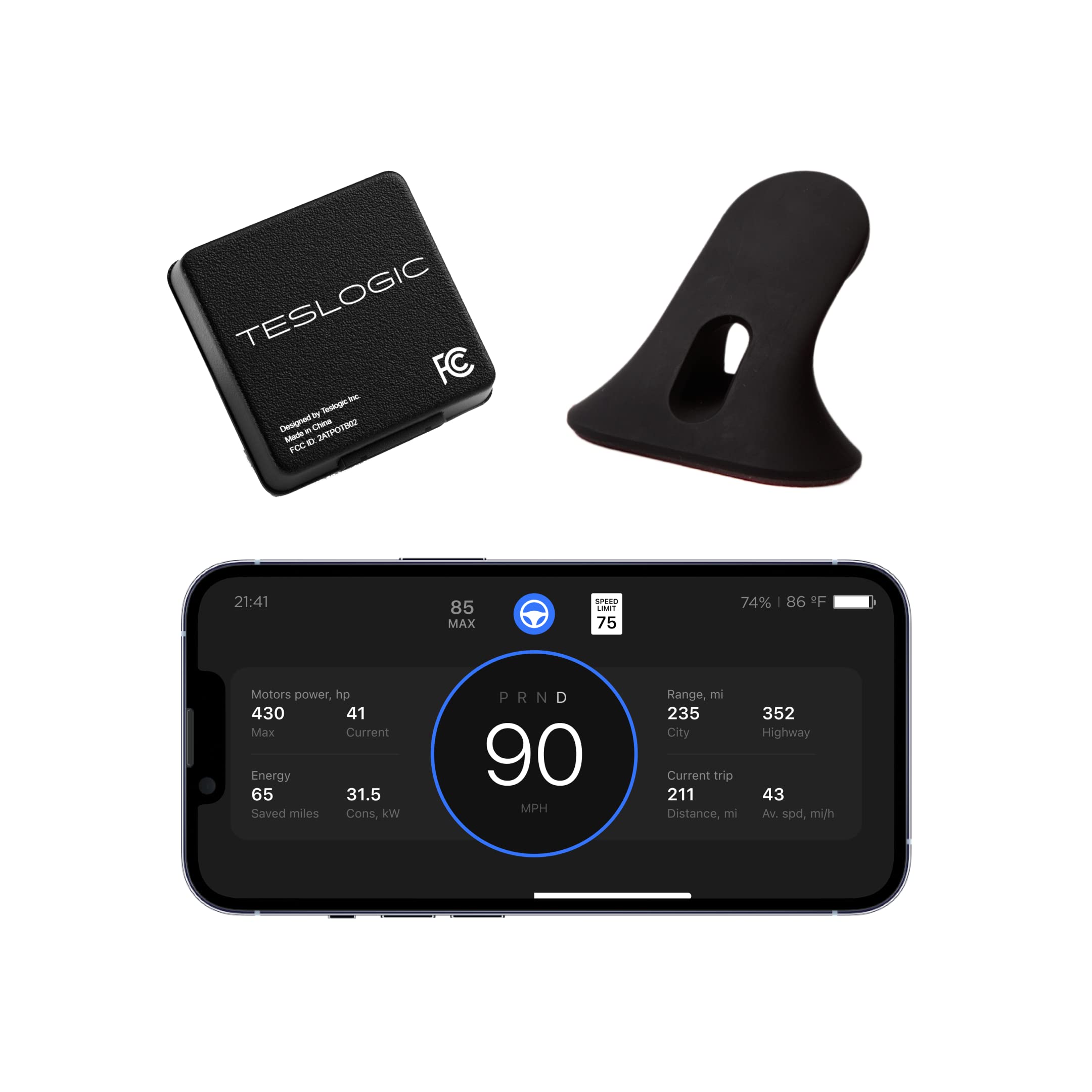 Teslogic v2: Mobile Instrument Cluster with