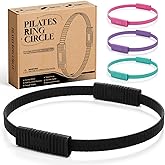 SUBCULTUREPICK Pilates Ring, Silicone Magic Pilates Ring Fitness Circle, Lightweight & Durable Flexible Resistance Exercise Equipment for Toning Arms, Thighs/Legs, Core, Yoga & Physical Therapy
