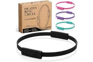 SUBCULTUREPICK Pilates Ring, Silicone Magic Pilates Ring Fitness Circle, Lightweight & Durable Flexible Resistance Exercise Equipment for Toning Arms, Thighs/Legs, Core, Yoga & Physical Therapy