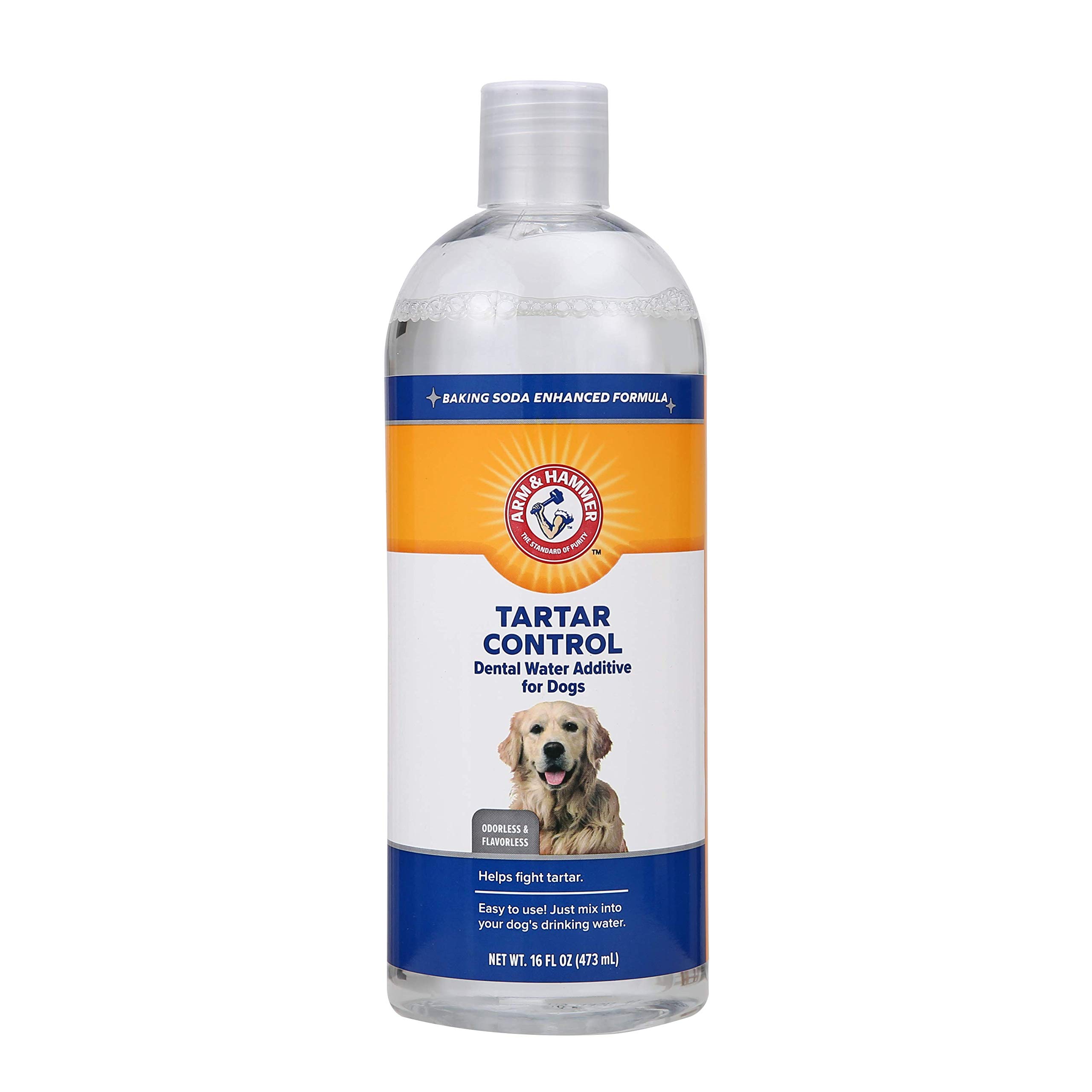 Arm & Hammer Clinical Care Dental Rinse for Adult Dogs, No Taste, No Odor, 473ml White
