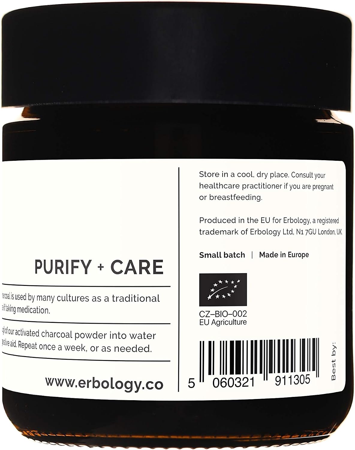Erbology Activated Charcoal Powder 50g, Teeth Whitening, Add to Face Masks, Toothpaste and Body Wraps for Natural Exfoliation - Image 4