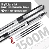 APOGO Rollerball Pens 16 Pack 0.5mm Black Gel Quick Drying Smooth Writing view 4