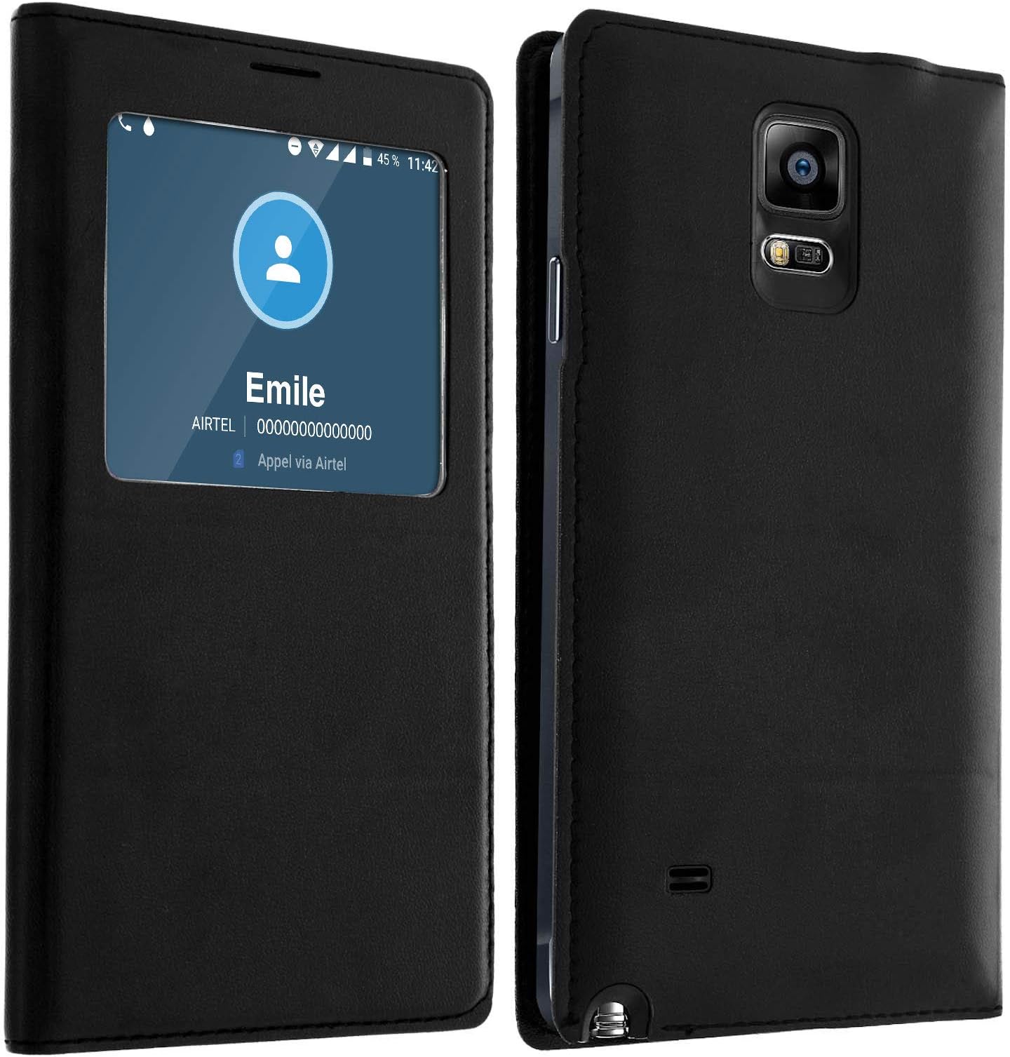 Jeija Flip Cover Case for Samsung Galaxy Note 4 with S-View Window