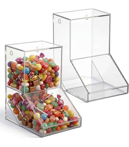 Amazon.com: Azar Displays 400433 Hinged Candy Bin with Price Tag