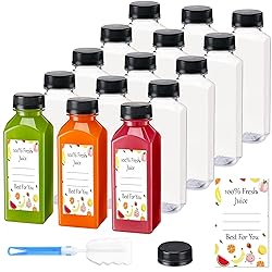 BOOMIBOO Juice Bottles with Caps - 15Pcs