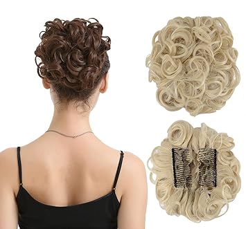 Amazon Com Barsdar Messy Hair Bun Extension Combs In Easy