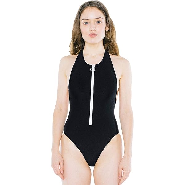 American Apparel Women's Halter One-Piece Swimsuit Size XS