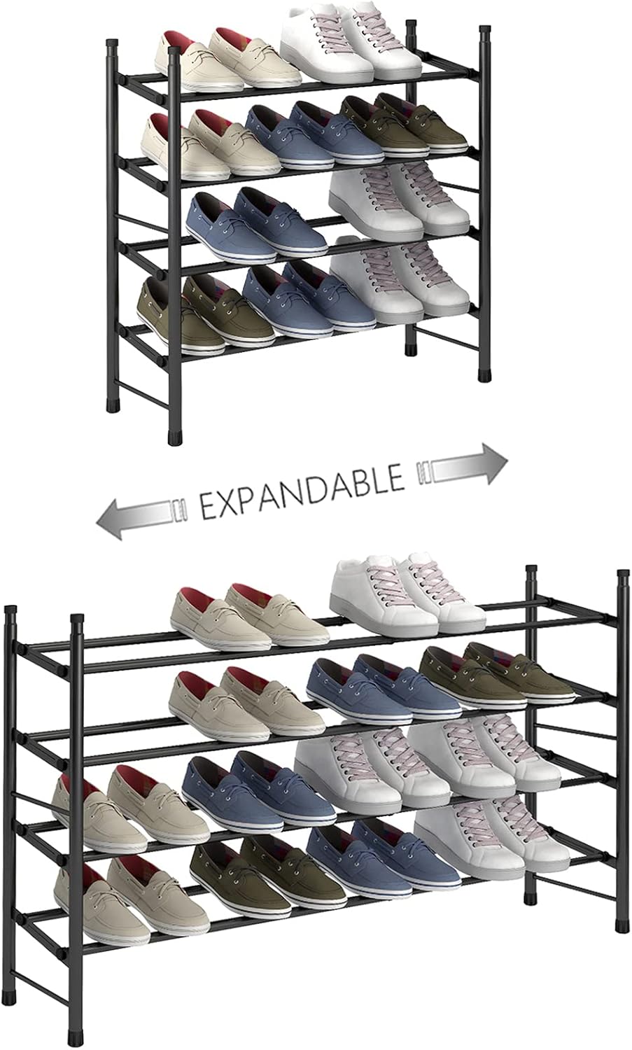 expandable stackable shoe rack on Tfnodj98tm0ptm