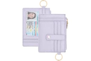 KNGITRYI Small Wallet for Women RFID Wallet for Women,Card Wallets for Women Slim,Credit Card Holder Wallet for Women (Simplicity, Light Purple)