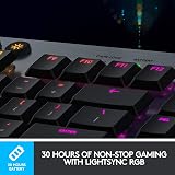 Logitech G915 Lightspeed Wireless Mechanical Keyboard UK QWERTY Black view 5