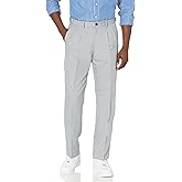Amazon Essentials Men's Classic-Fit Expandable-Waist Pleated Dress Pant