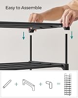 SONGMICS 10 Tier Large Shoe Rack Metal DIY Storage Shelf 45 x 30 x 174 cm view 6