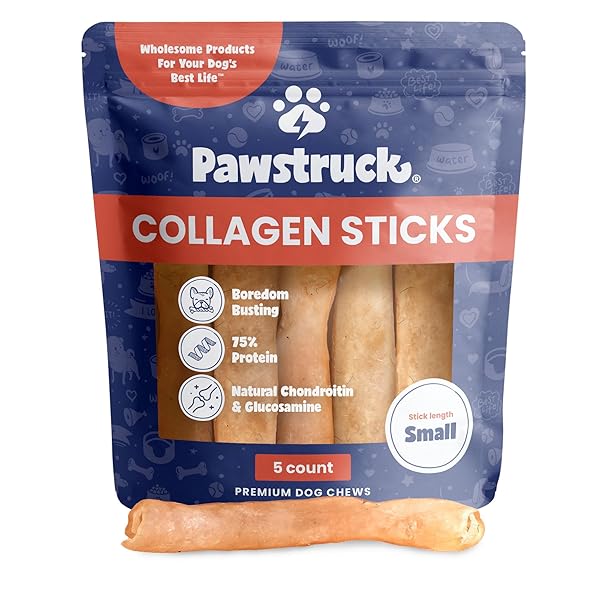 PAWSTRUCK NATURAL 5-7″ BEEF COLLAGEN STICKS FOR DOGS...