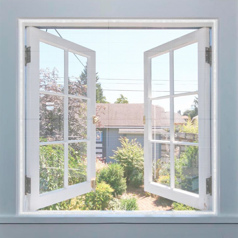 3 Pack Insect Screen Net for Windows | 4 Rolls Self-Adhesive Tapes | Fly Bug Insect Screen Mesh Mosquito Protector Kit | 2.0m x 1.5m | White