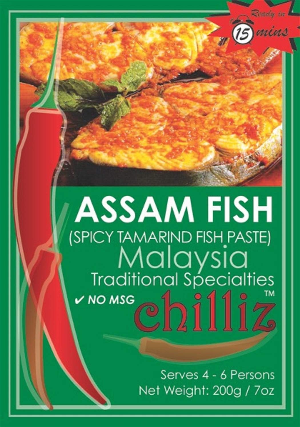Chilliz Assam Fish Paste 200 g, 200 g, Assam Fish
