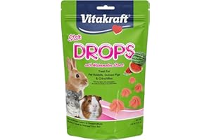 Vitakraft Star Drops Watermelon Flavor Rabbit, Guinea Pig & Chinchilla Treat, 4.4 oz