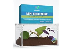 EctoTherm Acrylic Tarantula Enclosure - Versatile Terrarium for Terrestrial Tarantula, Scorpion, Isopod, Jumping Spider, Millipede, Snail, Small Reptile & Insect Habitat Kit