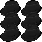 SATINIOR Felt Bowler Top Hats Bulk for Magician Steampunk Costume Dress up Men Women Cosplay Halloween Party