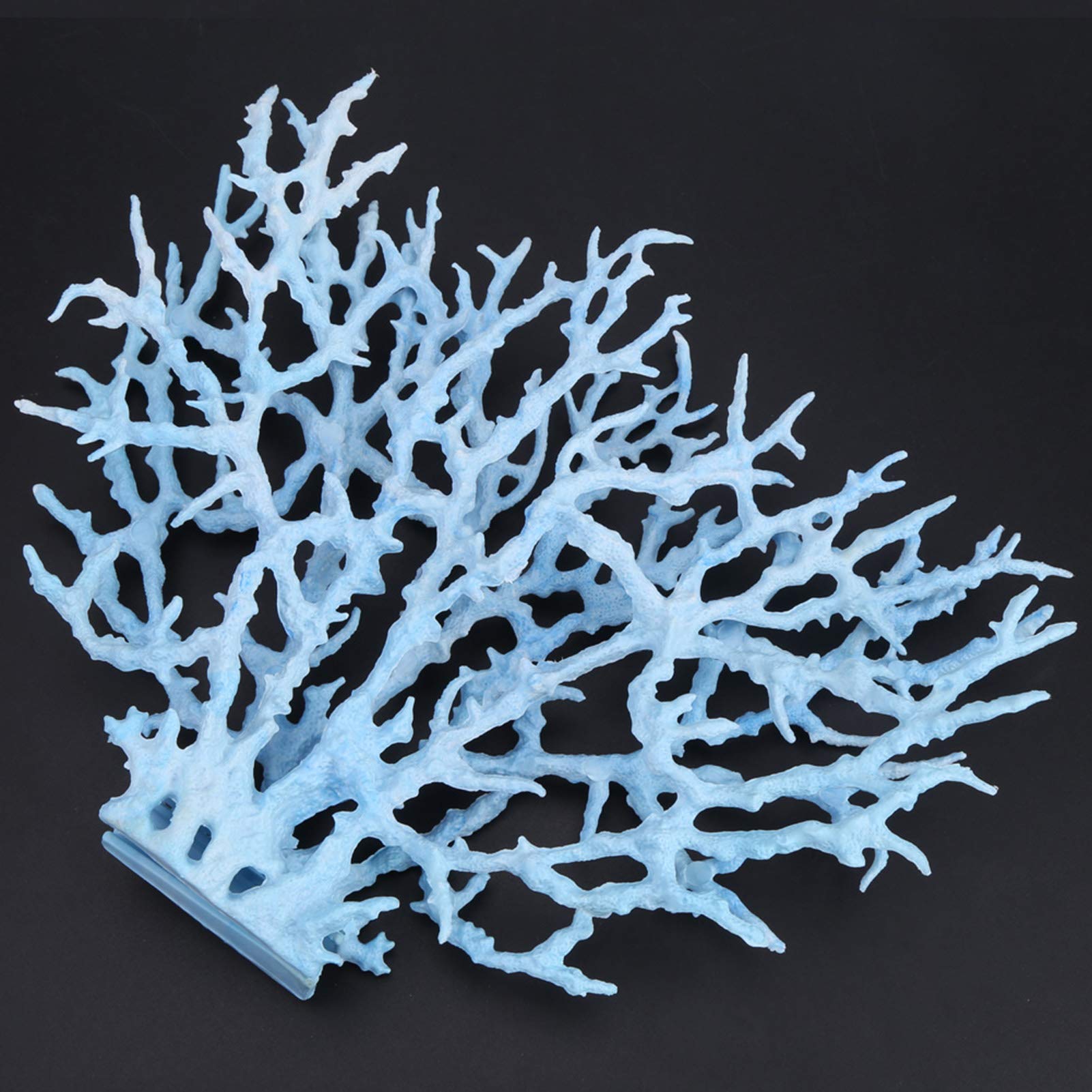 Plastic Artificial Coral Plant OrnamentFish Tank Decorations for Home Office Fish Tank or Aquarium Decoration(L-blue) Fish Tank Decoration and Landscaping Supplies