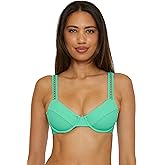 Becca Womens Modern Edge Underwire Bikini Top, Adjustable, Swimwear Separates for Women