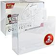 EVORETRO Display Case Box Protector for Pokemon 151 Scarlet & Violet Ultra Premium Collection Box - UPC Box NOT Included –2 Pack - 0.40 MM PET Plastic Case, Pokemon 151 UPC Card Storage & Organization