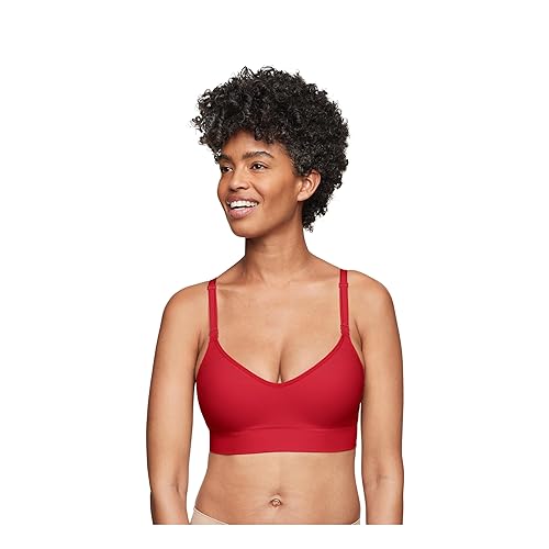 Warner's Women's Easy Does It Wireless Lift Convertible Comfort Bra RN0131A, Joyous RED