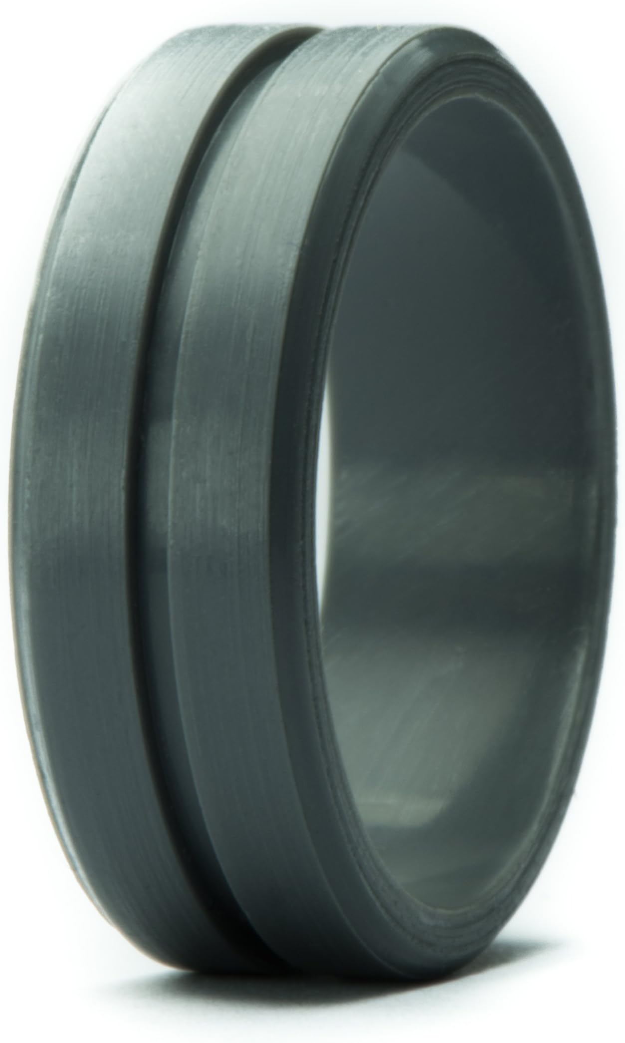 UniiSilicone Wedding Rings | Safety Rubber Wedding Bands | Athletic Ring for Active Men | Thin Groove Ring 7mm Wide | Best Alternative for Work, Mechanics, Sports, Workout Ring | Black, Grey, Blue & Green