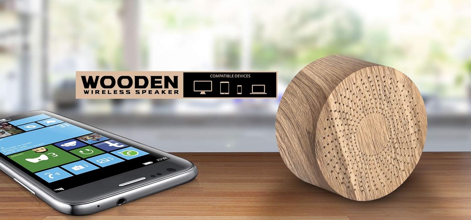 xech wooden bluetooth speaker