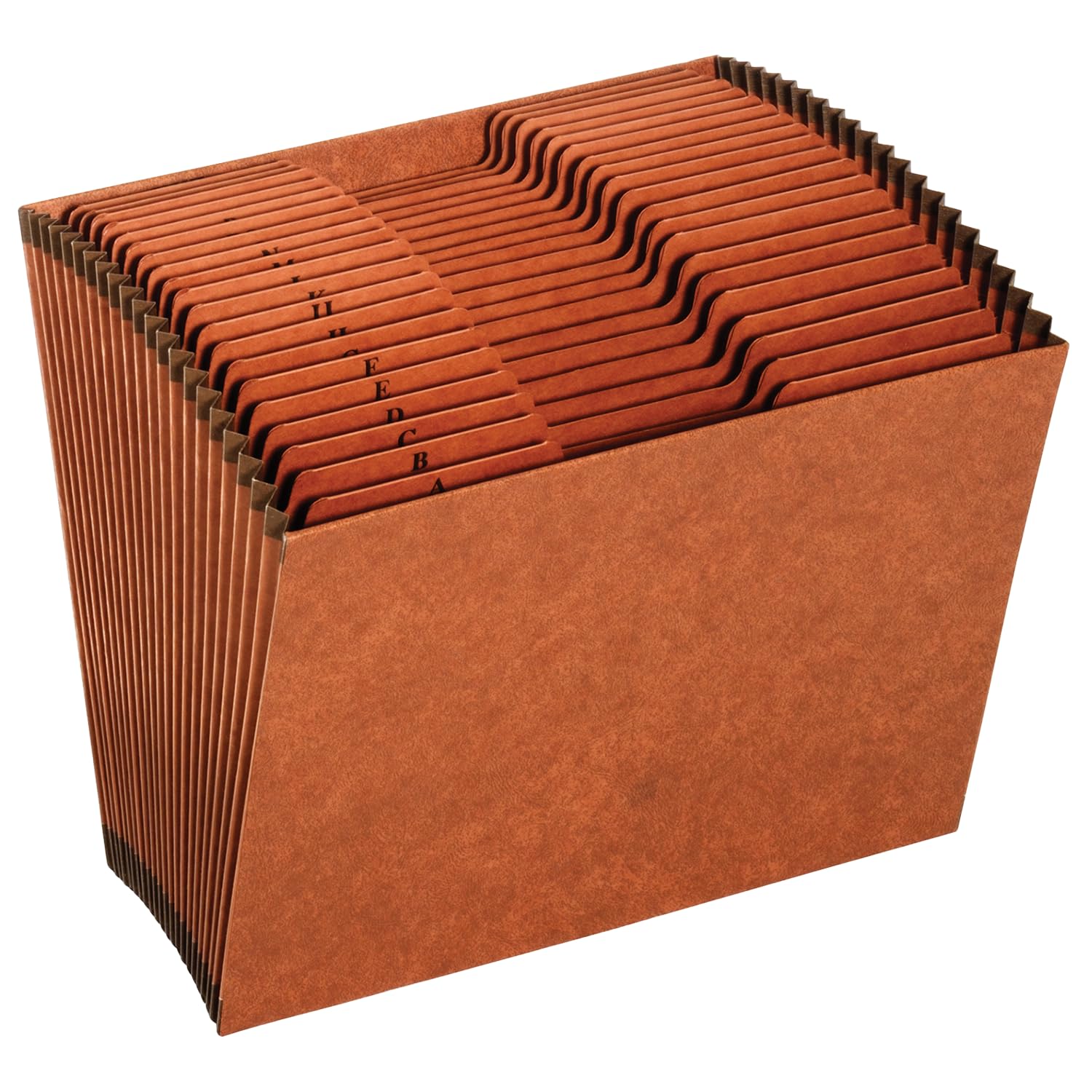 Globe-Weis PFXR217AHD /Pendaflex Heavy Duty Expanding File, Open Top, 21 Pockets, A-Z, 1/3 Cut Tabs, Letter Size, Brown (R217AHD)