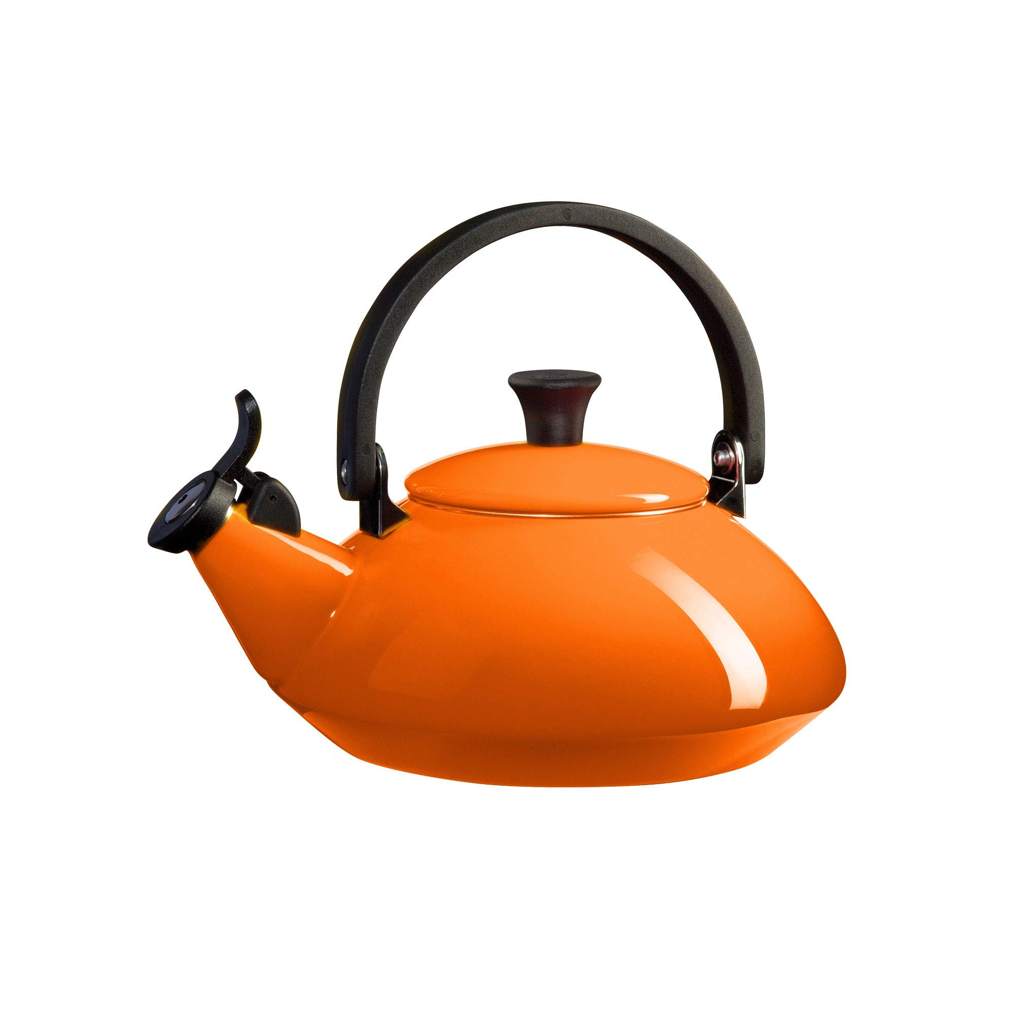 Le Creuset Zen Stove-Top Kettle with Whistle, Suitable for All Hob Types Including Induction, Enamelled Steel, Capacity: 1.5 L, Volcanic, 92009600090000 — image 1